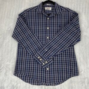Original Penguin Classic Fit Button Up Check Shirt Sz Medium Long Sleeve